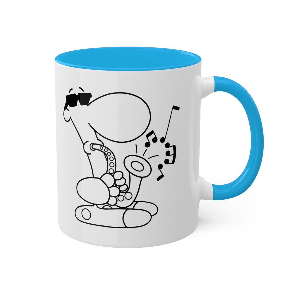 SAX DUDE Colorful Mugs, 11oz