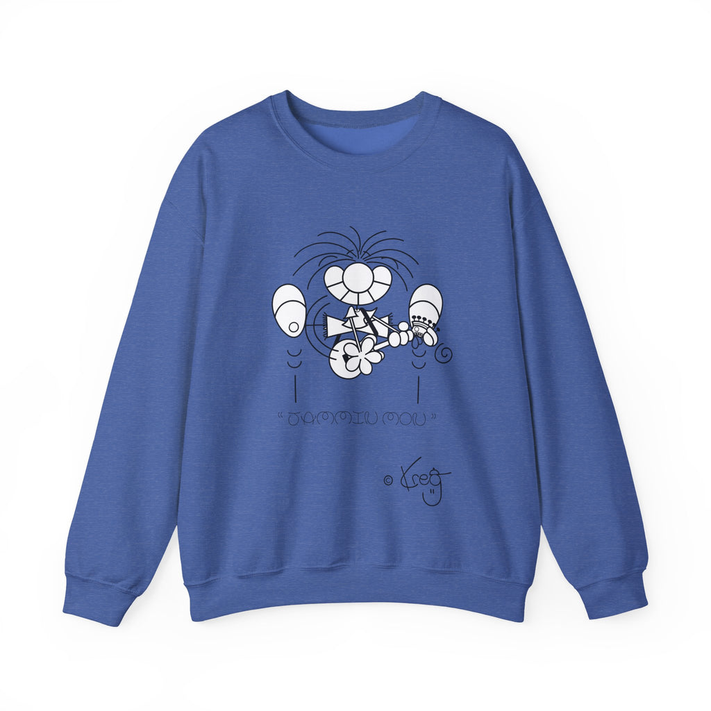 GUITAR MON JAMMIN,Unisex Heavy Blend™ Crewneck Sweatshirt