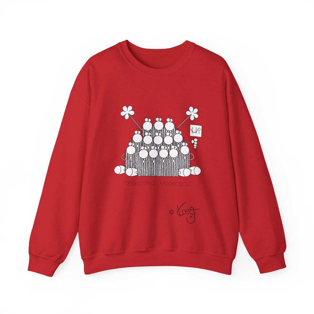 BEARDED YODELERS,Unisex Heavy Blend™ Crewneck Sweatshirt