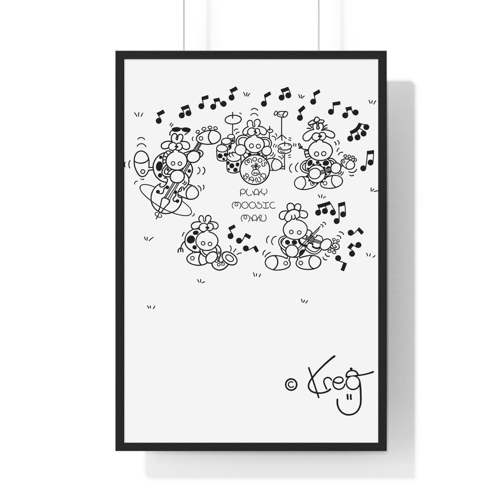 MOO'S BAND,Premium Framed Vertical Poster