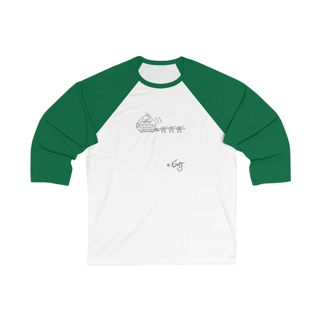 WALTER'S WATERMELON DELIVERY,Unisex 3\4 Sleeve Baseball Tee