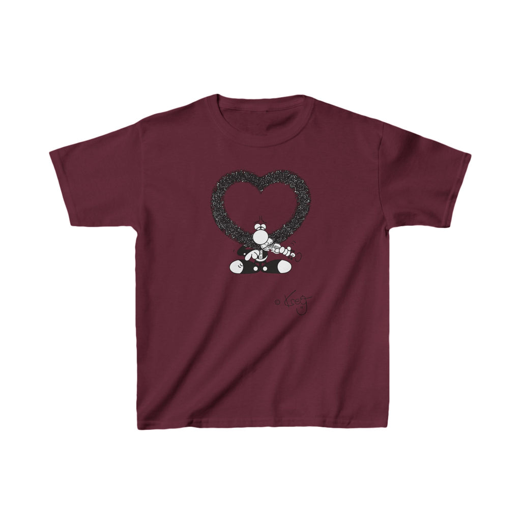 VIOLIN HEART MUSTACHE,Kids Heavy Cotton™ Tee