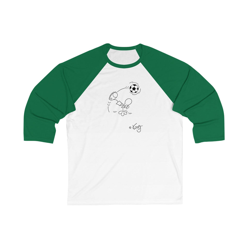 SOCCER DUDE,Unisex 3\4 Sleeve Baseball Tee