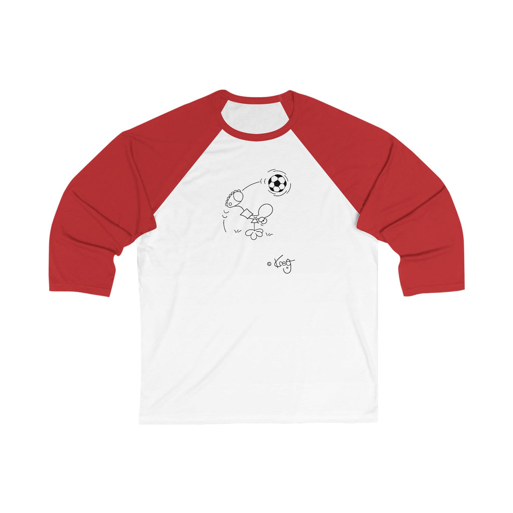 SOCCER DUDE,Unisex 3\4 Sleeve Baseball Tee