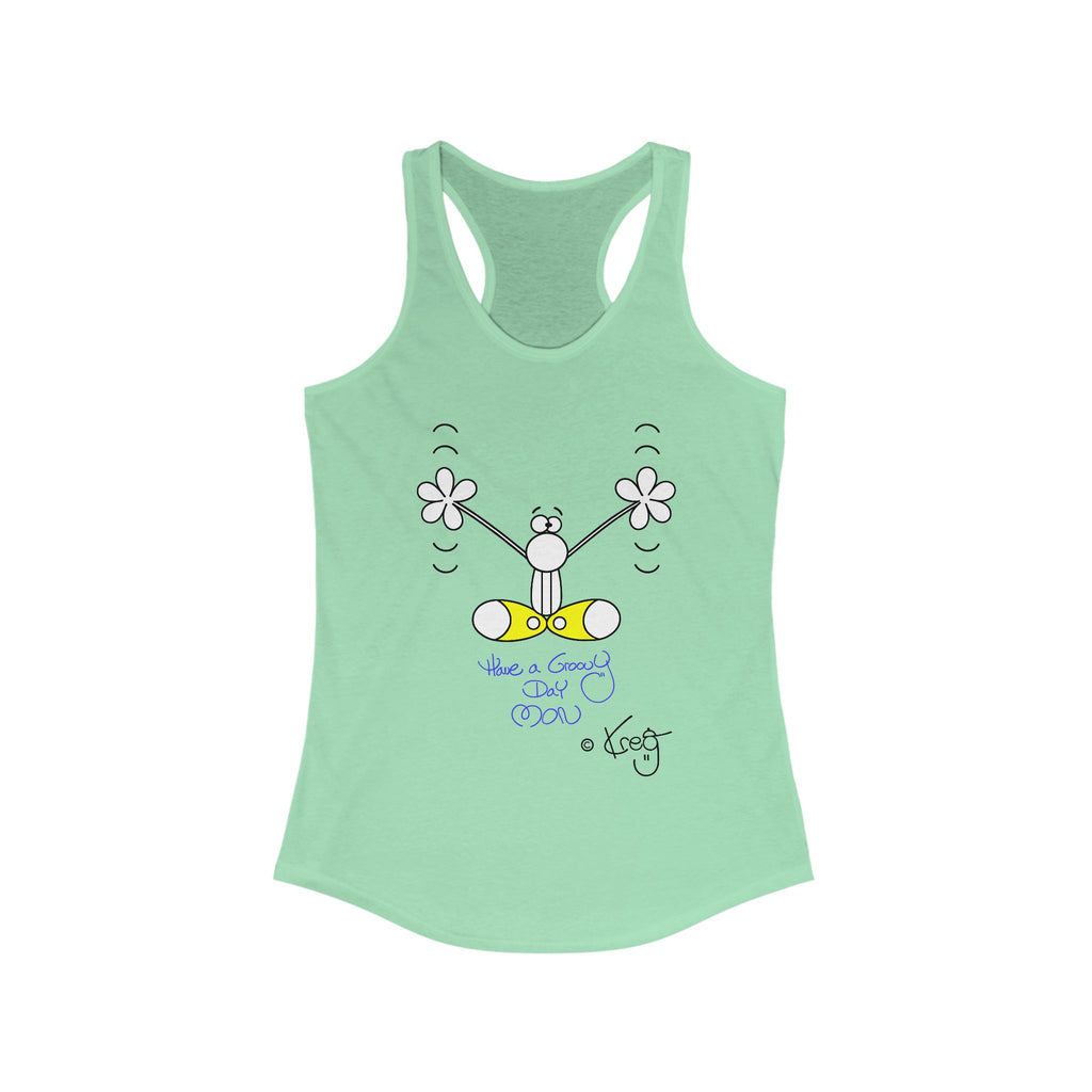 GROOVY DAY,Women's Ideal Racerback Tank