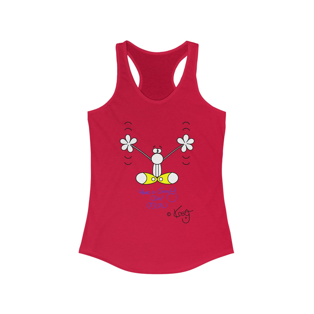 GROOVY DAY,Women's Ideal Racerback Tank