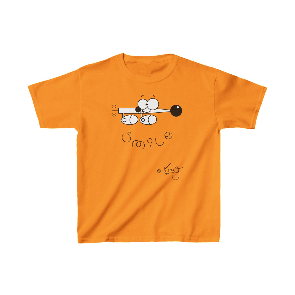 SMILE WIENER DOG,Kids Heavy Cotton™ Tee