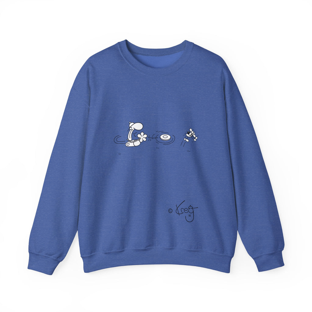 FREDDY FRISBEE DOG,Unisex Heavy Blend™ Crewneck Sweatshirt