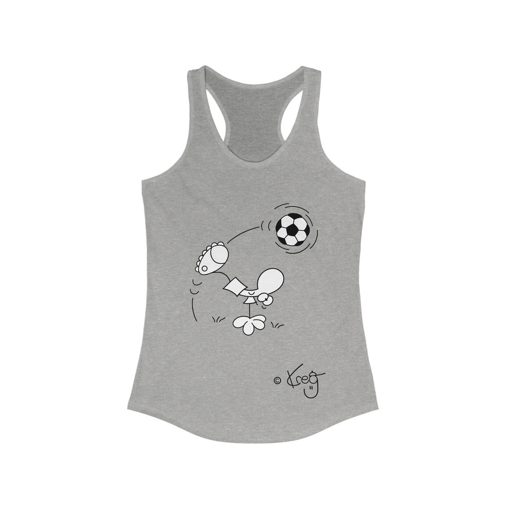 SOCCER DUDE,Women's Ideal Racerback Tank