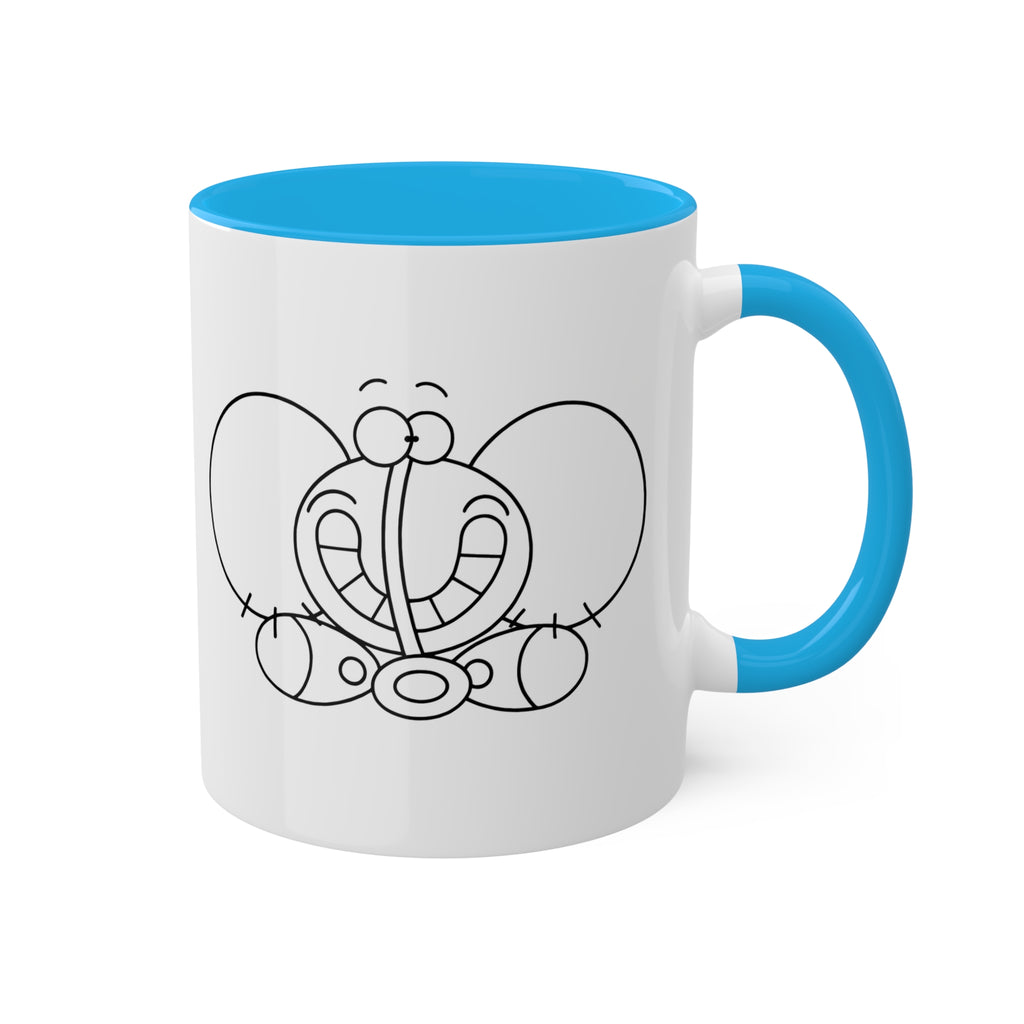 SMILE ELEPHANT Colorful Mugs, 11oz