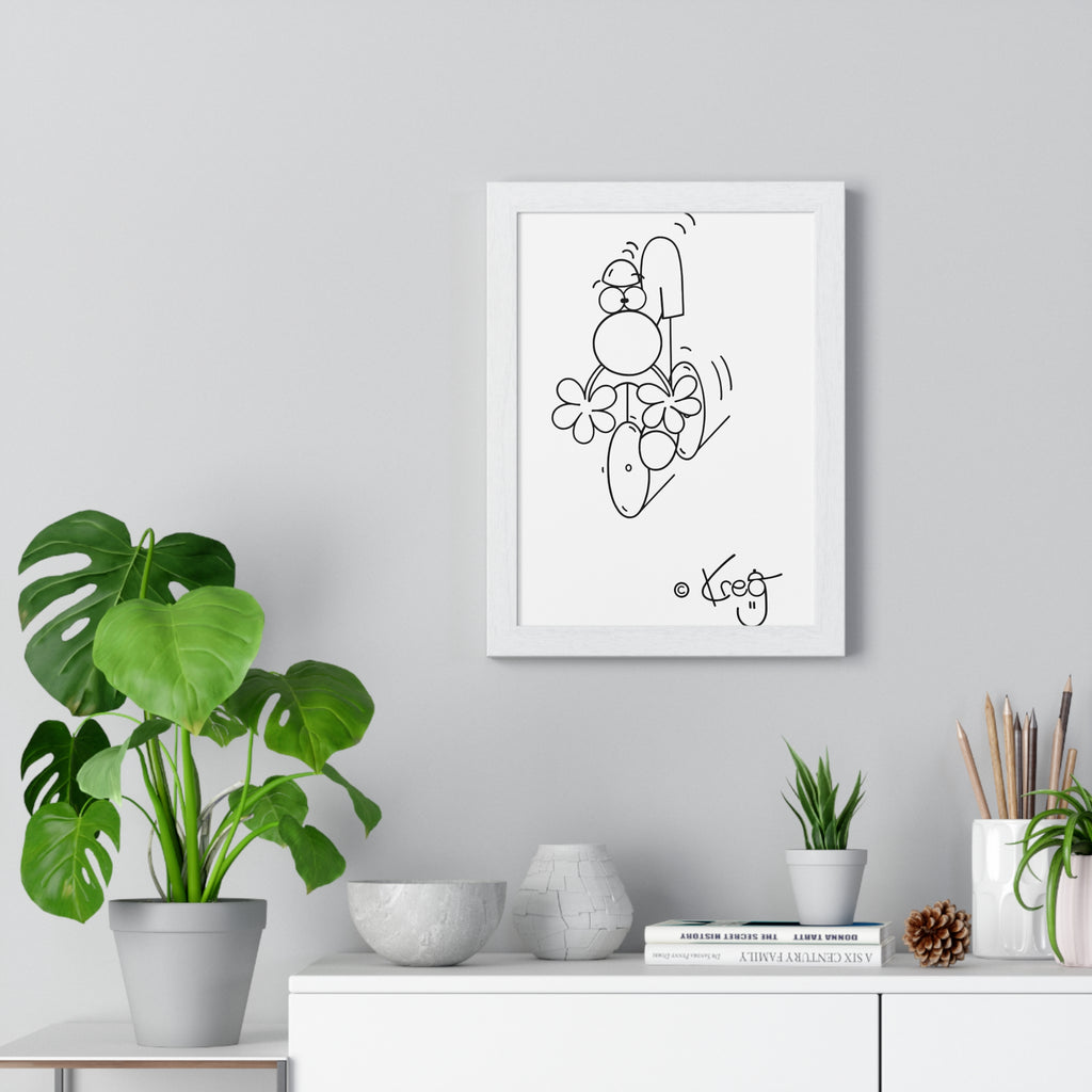 CYCLIST,Premium Framed Vertical Poster