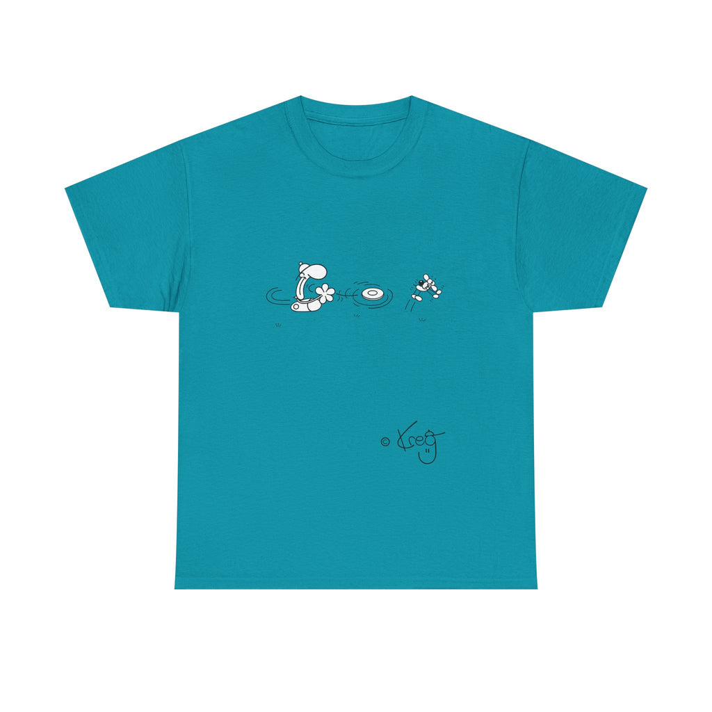 FREDDY FRISBEE DOG,Unisex Heavy Cotton Tee