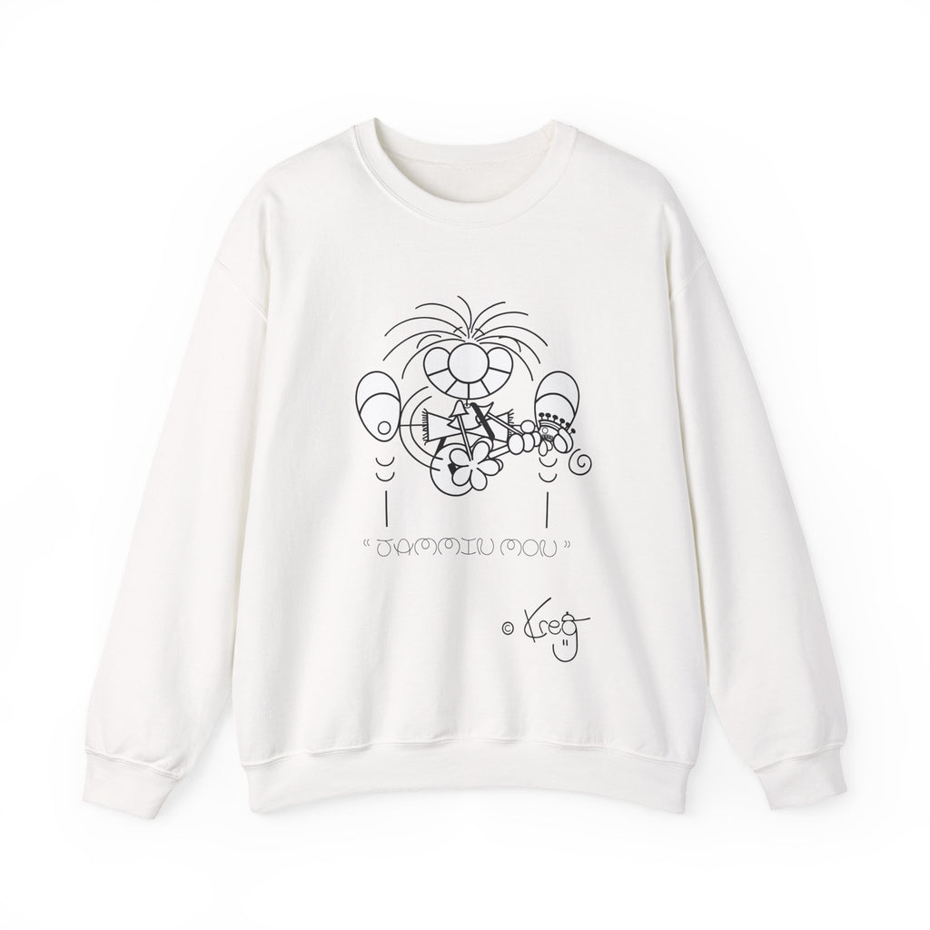 GUITAR MON JAMMIN,Unisex Heavy Blend™ Crewneck Sweatshirt