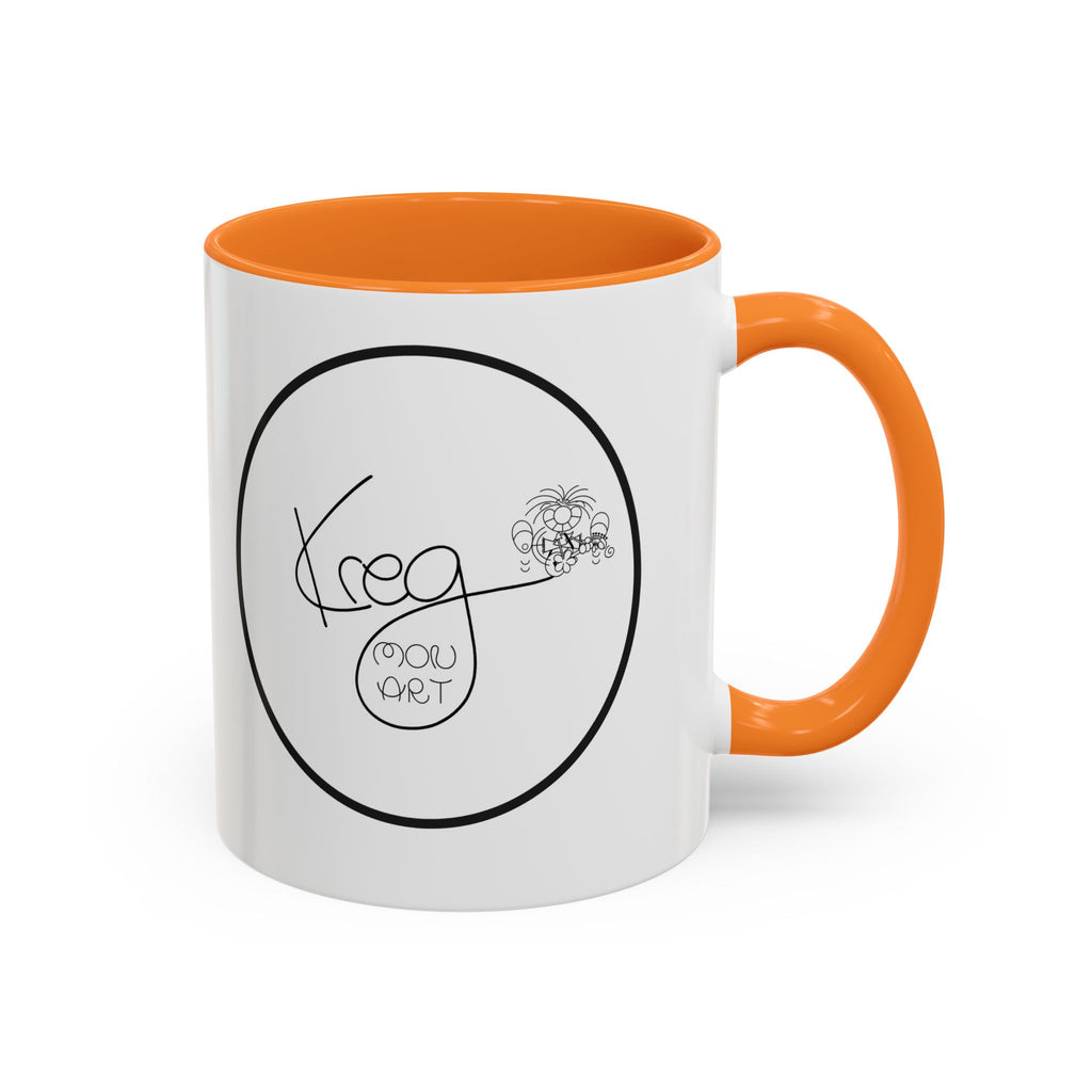 KREG MON ART LOGO Colorful Mugs, 11oz 15 oz
