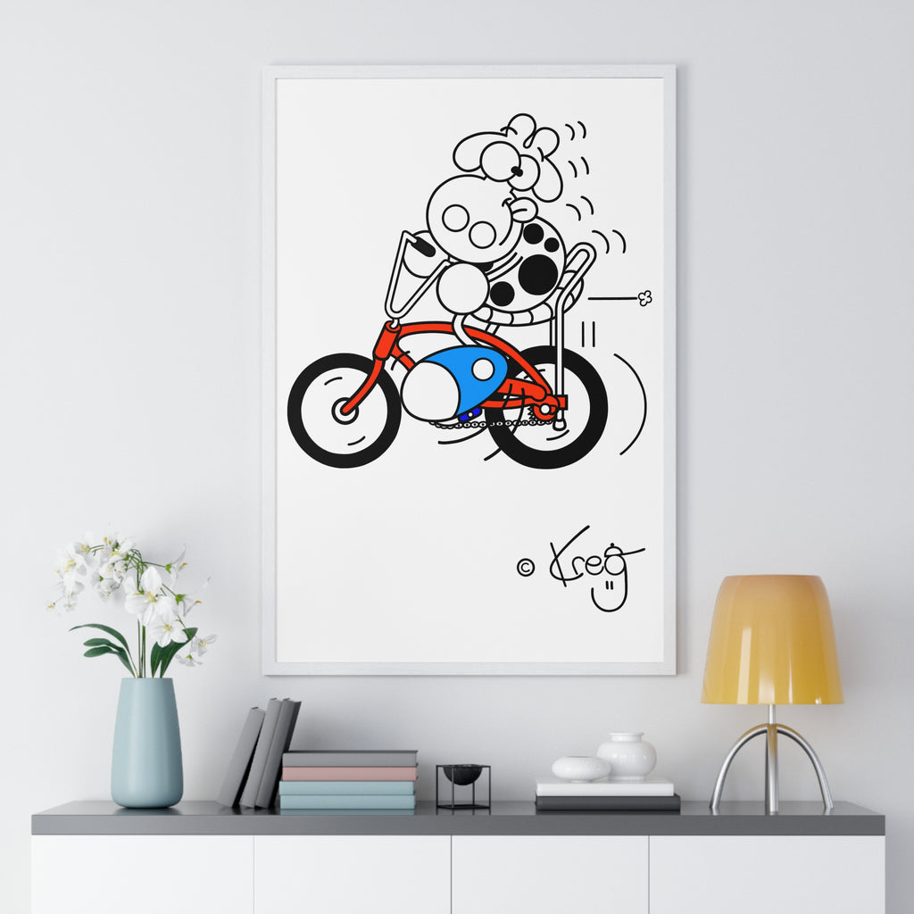 BANANA SEAT COW,Vertical Framed Poster