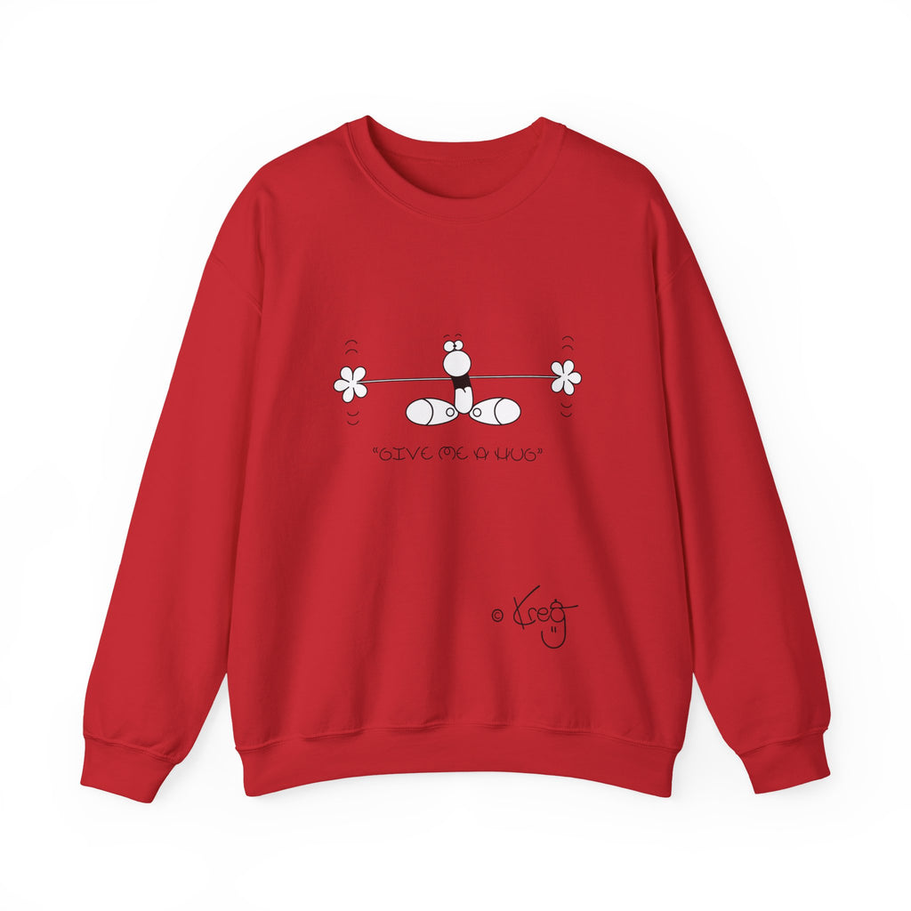 GIVE ME A HUG,Unisex Heavy Blend™ Crewneck Sweatshirt