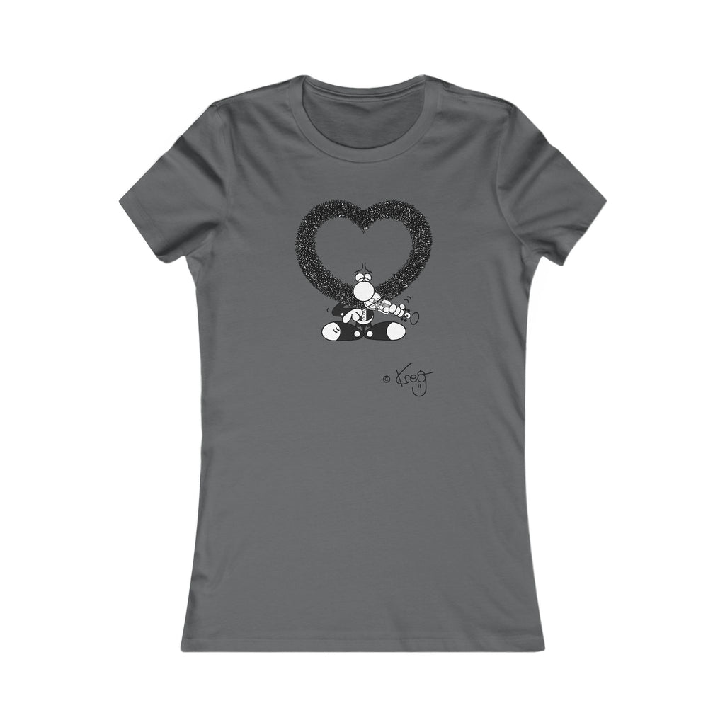 VIOLIN HEART MUSTACHE,Women's Favorite Tee