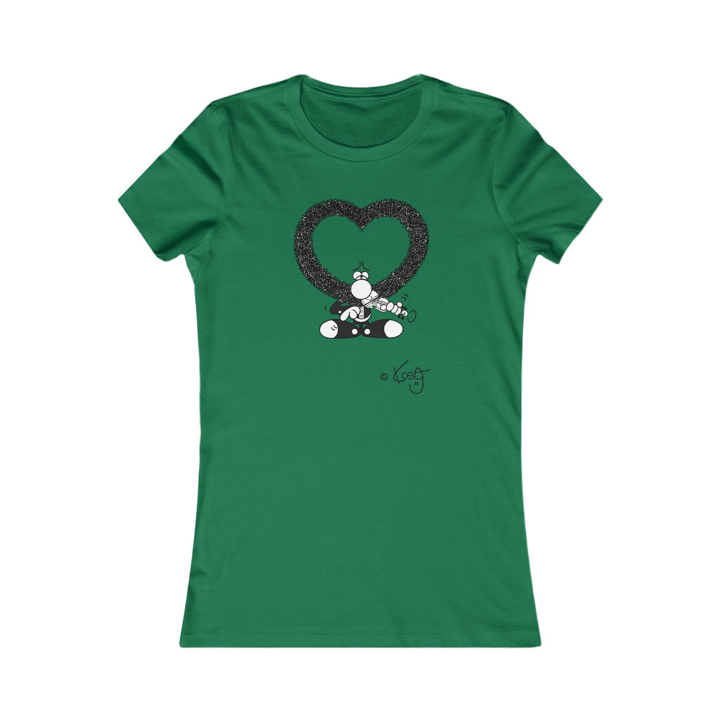 VIOLIN HEART MUSTACHE,Women's Favorite Tee