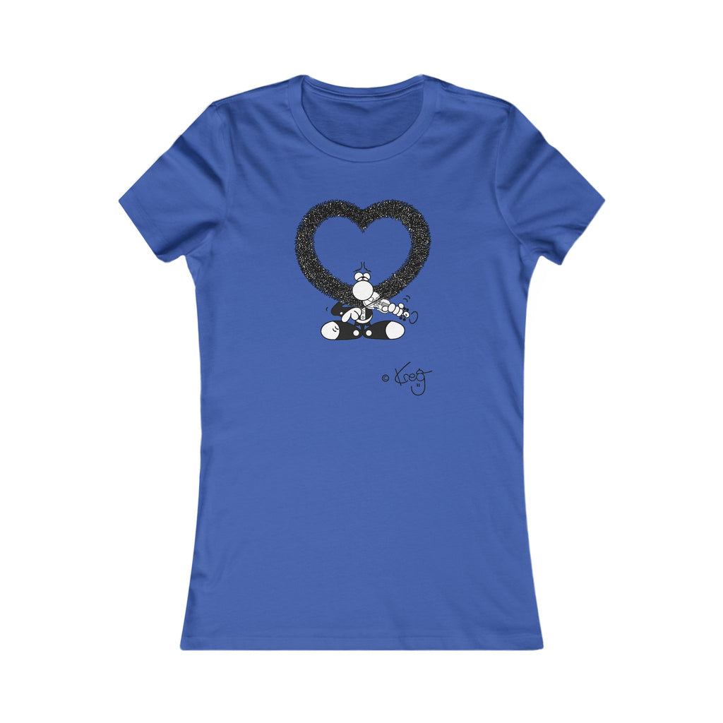 VIOLIN HEART MUSTACHE,Women's Favorite Tee