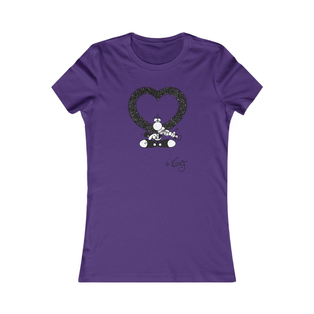 VIOLIN HEART MUSTACHE,Women's Favorite Tee