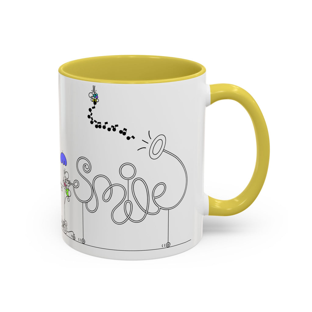 SMILE DUDE INSTRUMENT ON WHEELS,Colorful Mugs (11oz, 15oz)