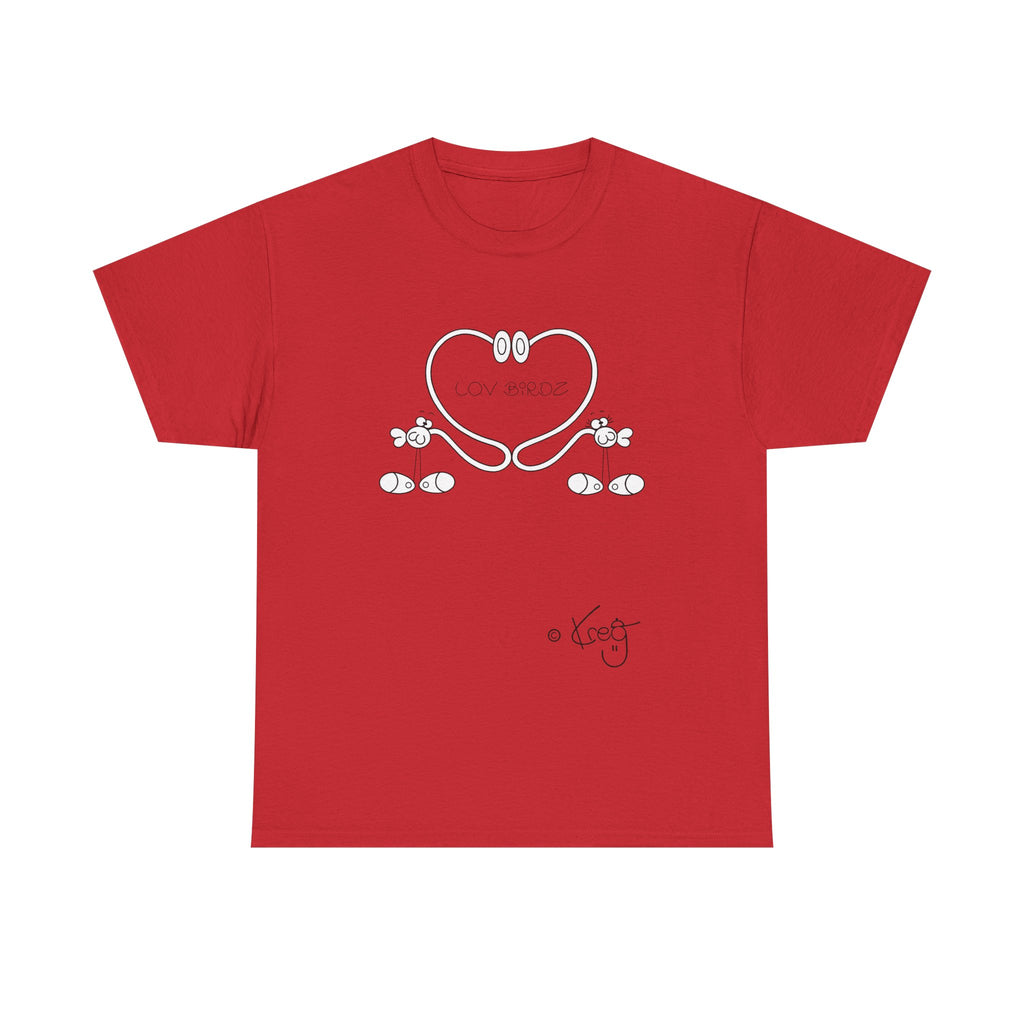 LOV BIRDZ,Unisex Heavy Cotton Tee