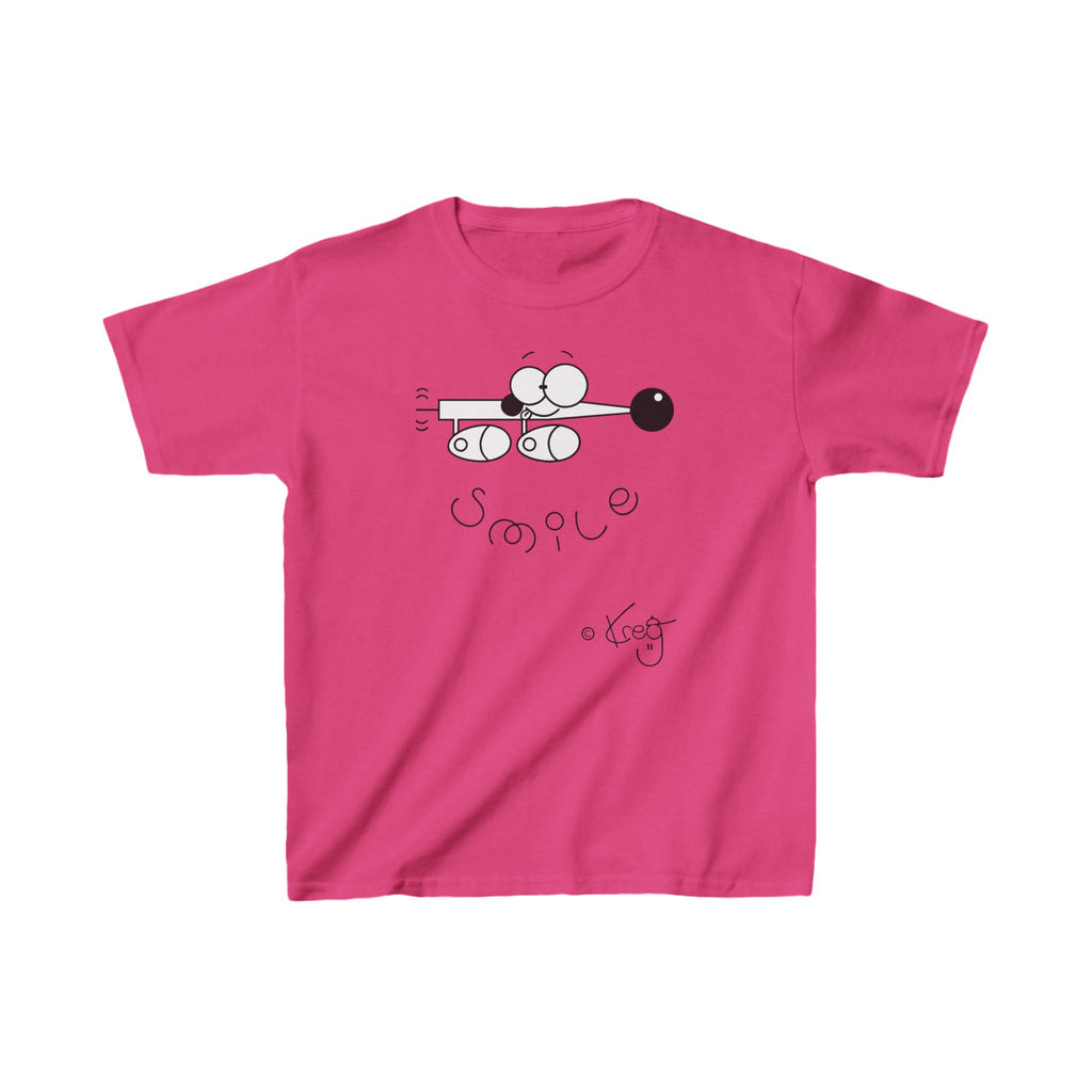 SMILE WIENER DOG,Kids Heavy Cotton™ Tee