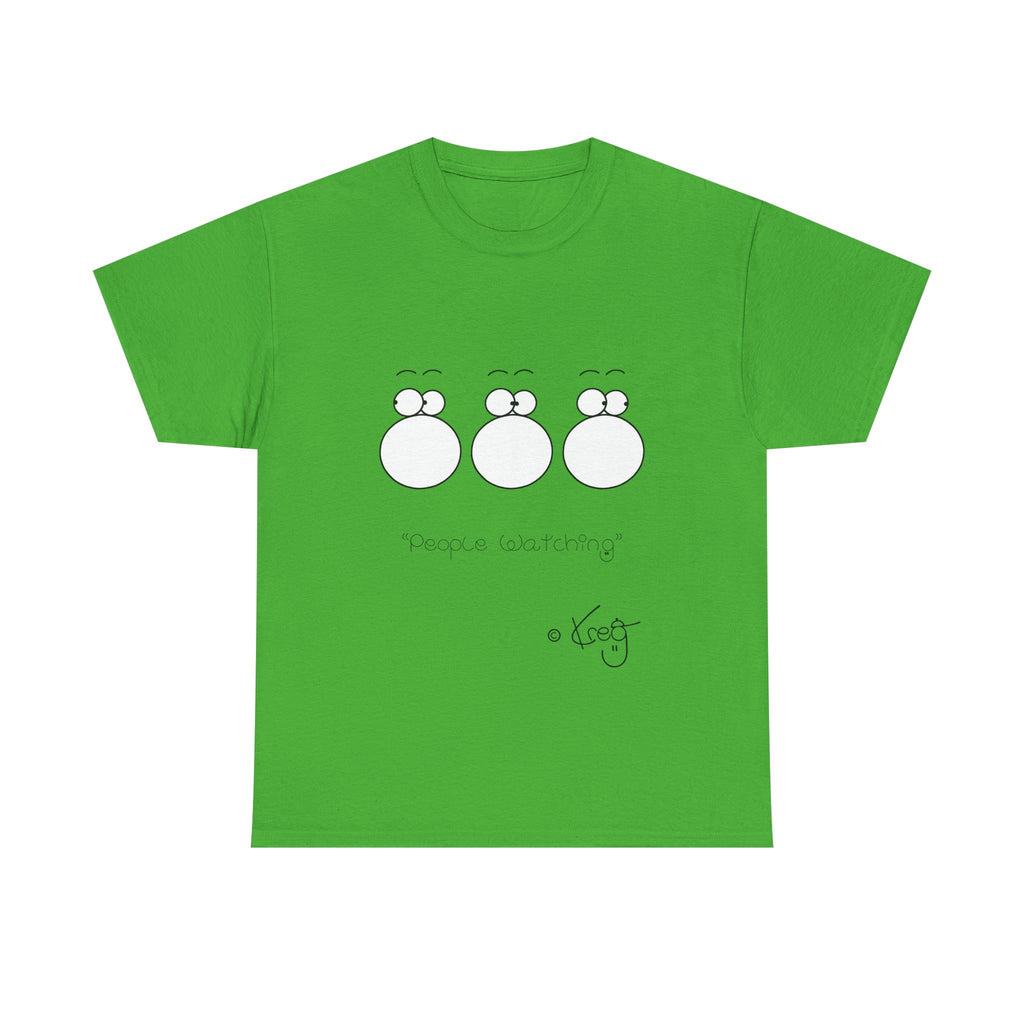 PEOPLE WATCHING,Unisex Heavy Cotton Tee