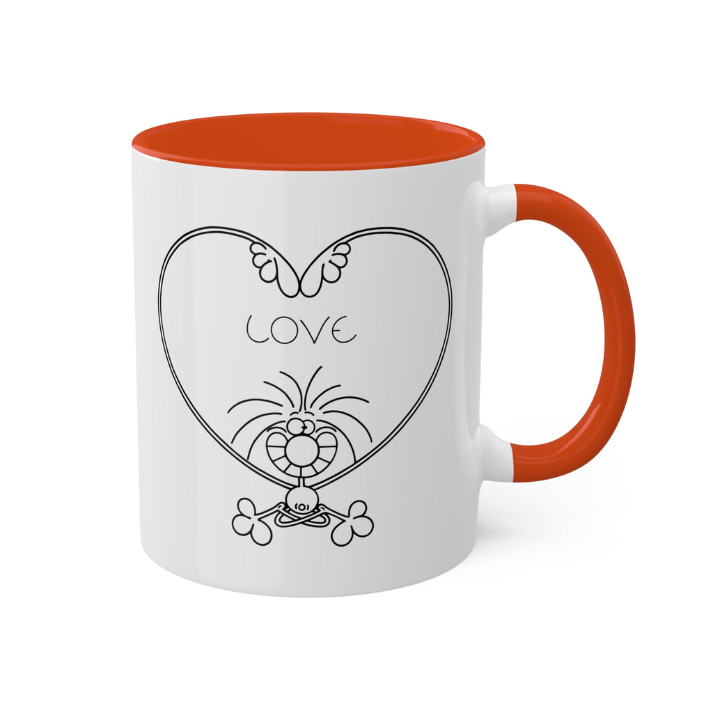 LOV YOGA Colorful Mugs, 11oz