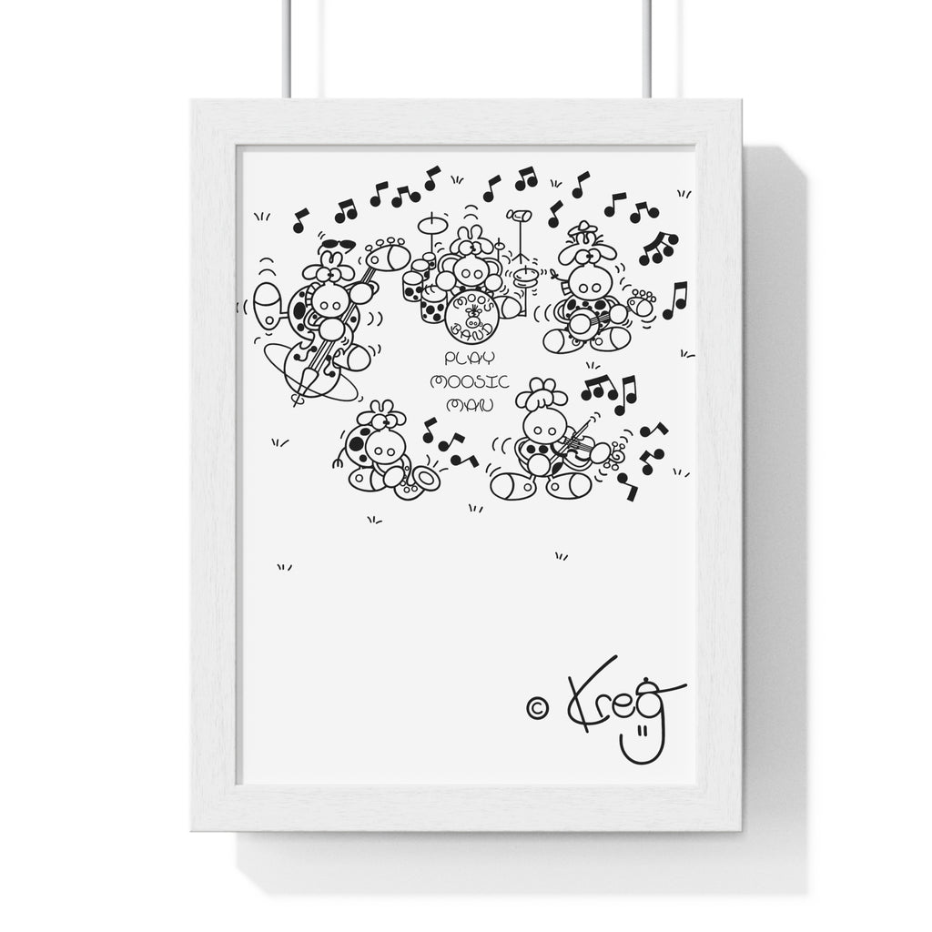 MOO'S BAND,Premium Framed Vertical Poster