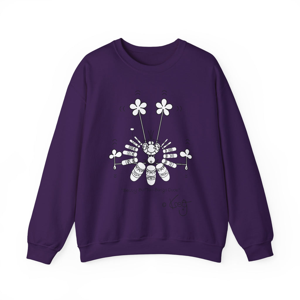 BELLY BUTTON BONGO DUDE,Unisex Heavy Blend™ Crewneck Sweatshirt