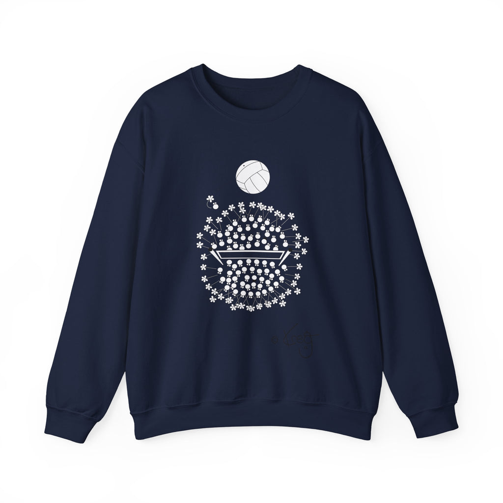 VOLLEYBALL FUN,Unisex Heavy Blend™ Crewneck Sweatshirt