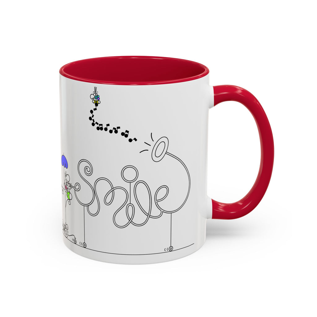 SMILE DUDE INSTRUMENT ON WHEELS,Colorful Mugs (11oz, 15oz)