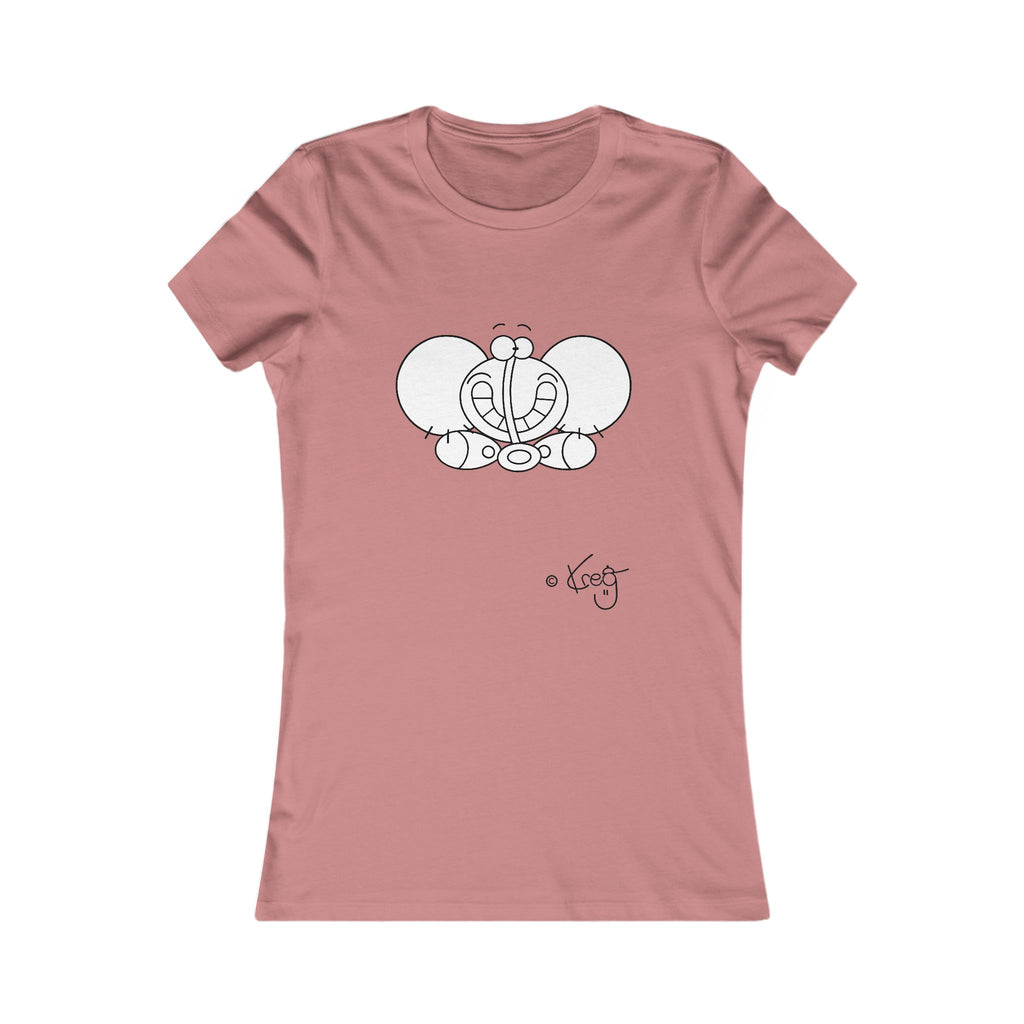 SMILE ELEPHANT,Women's Favorite Tee