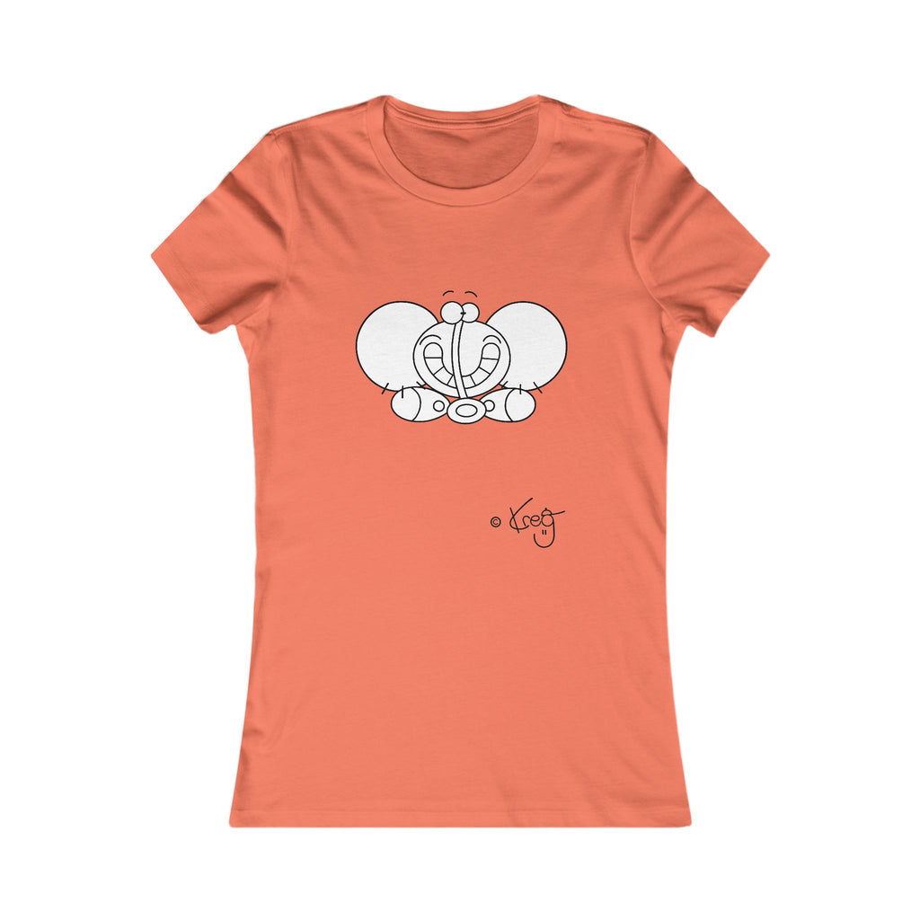 SMILE ELEPHANT,Women's Favorite Tee