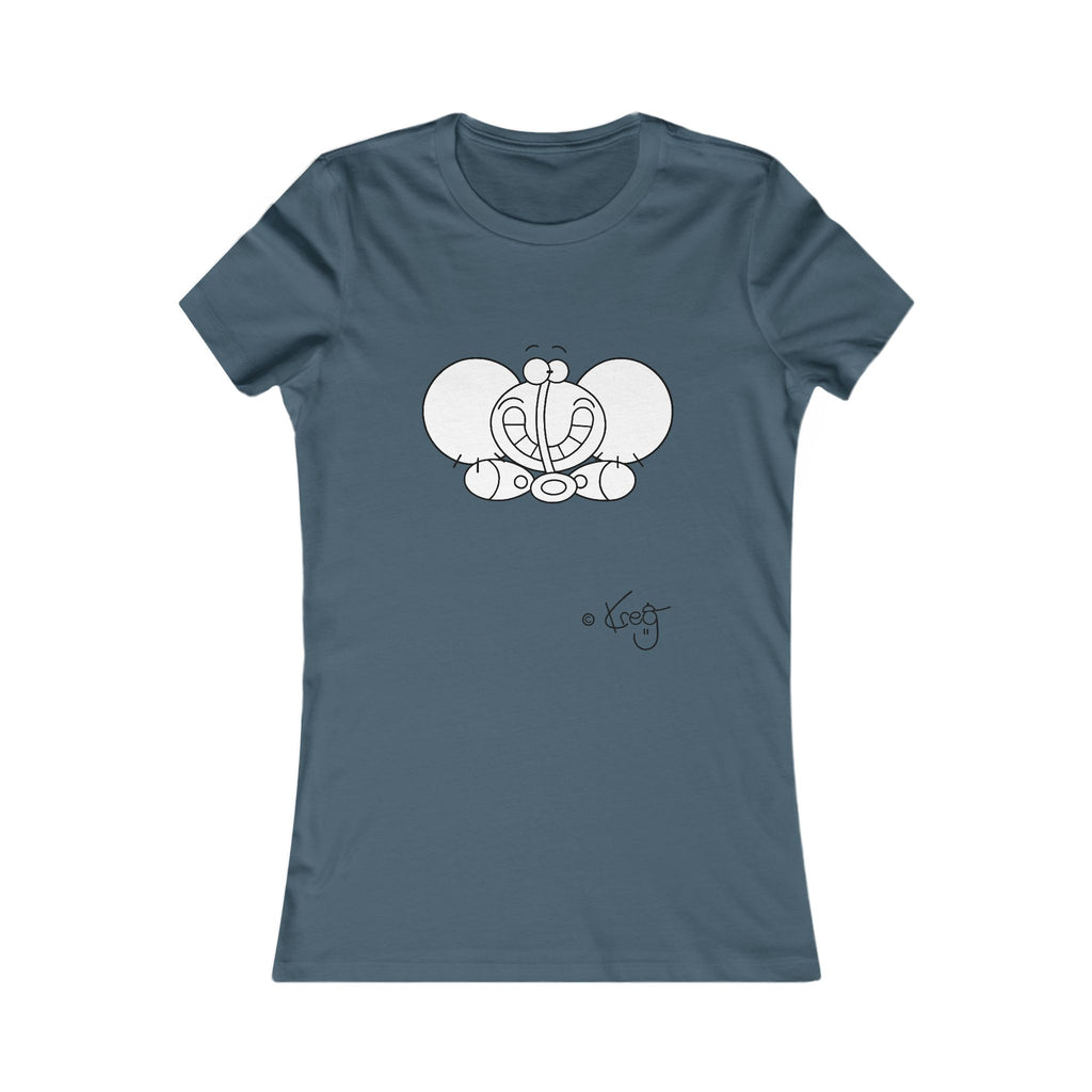 SMILE ELEPHANT,Women's Favorite Tee