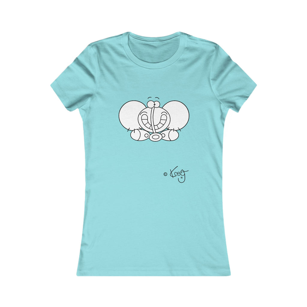 SMILE ELEPHANT,Women's Favorite Tee