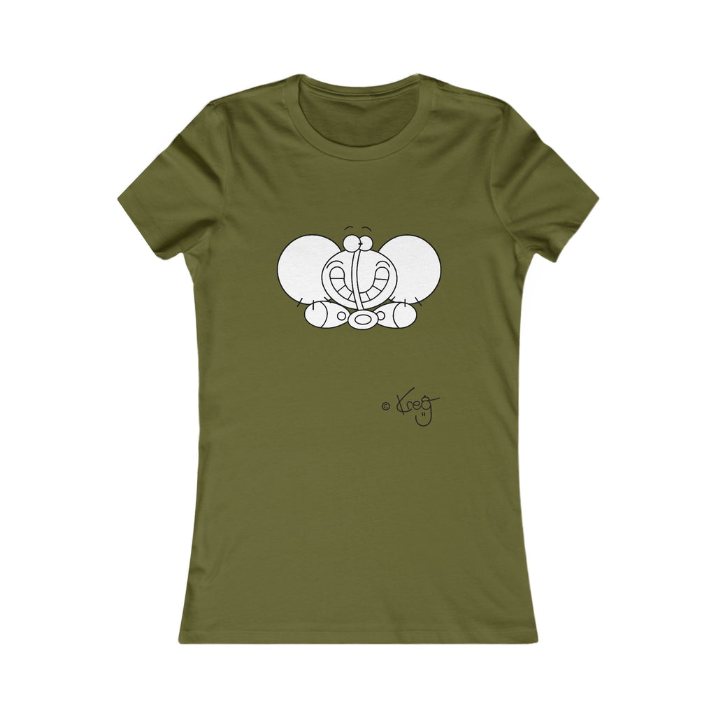 SMILE ELEPHANT,Women's Favorite Tee