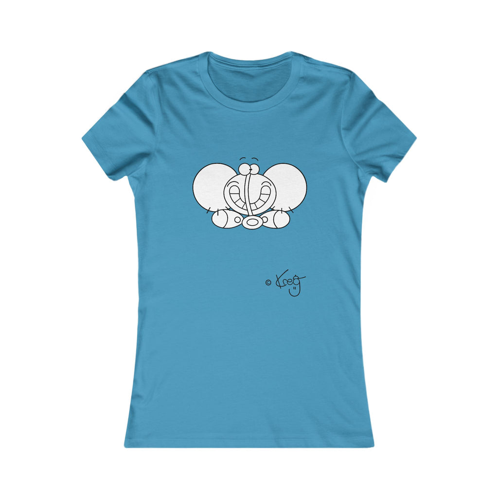 SMILE ELEPHANT,Women's Favorite Tee