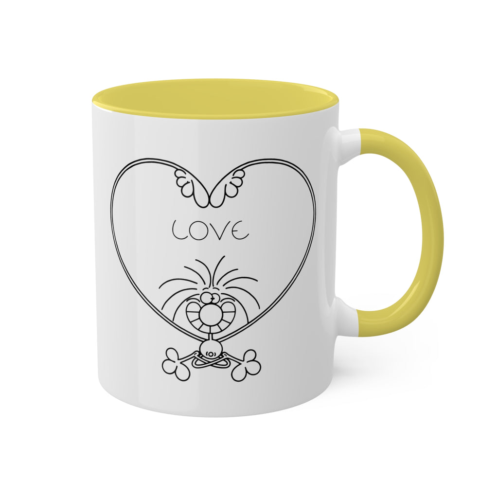 LOV YOGA Colorful Mugs, 11oz