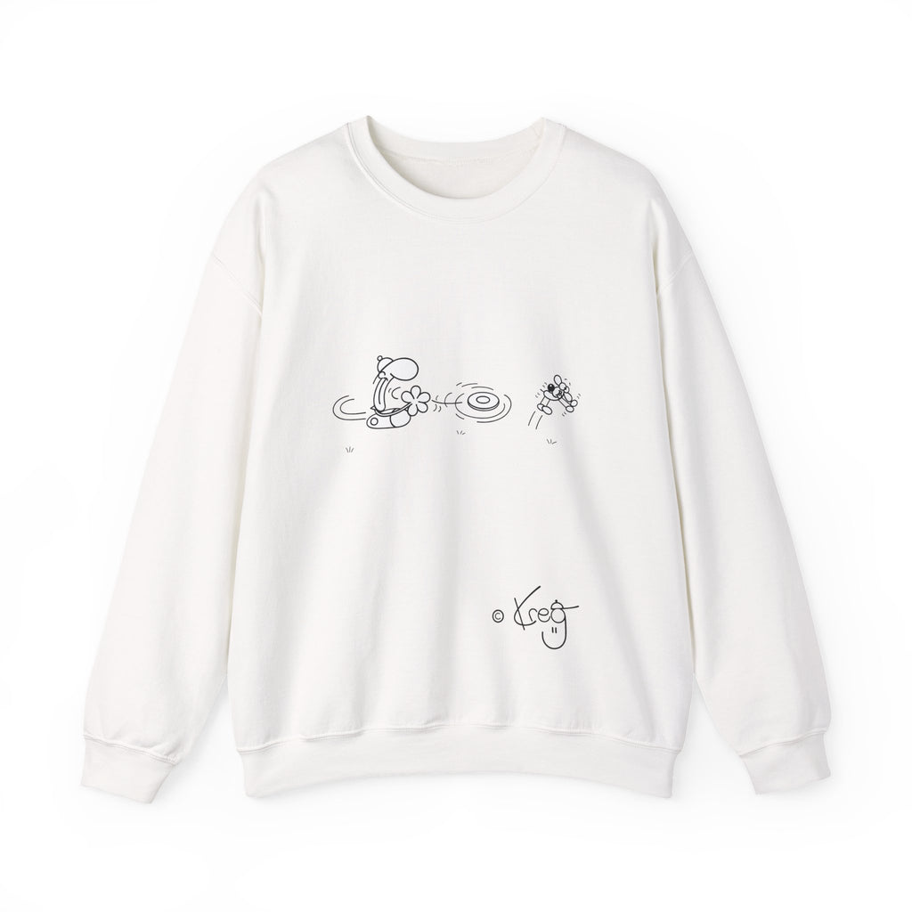 FREDDY FRISBEE DOG,Unisex Heavy Blend™ Crewneck Sweatshirt