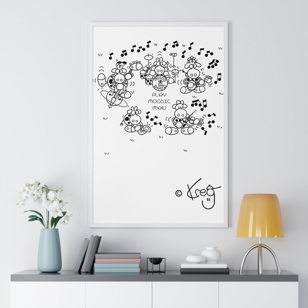 MOO'S BAND,Premium Framed Vertical Poster