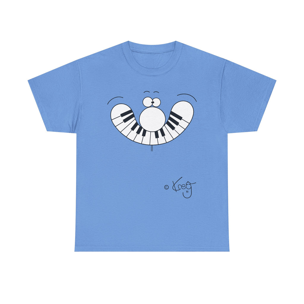 SMILE PIANO,Unisex Heavy Cotton Tee