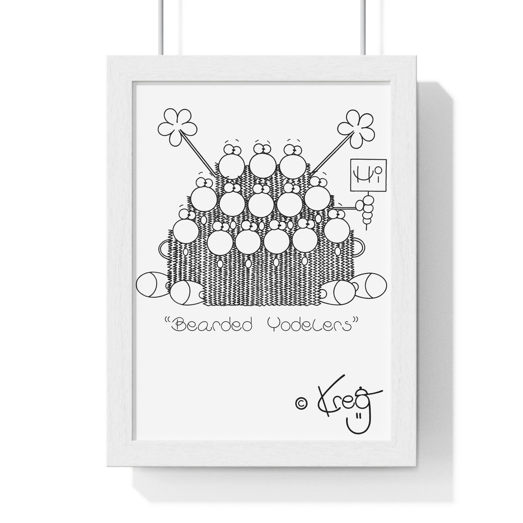 BEARDED YODELERS,Premium Framed Vertical Poster