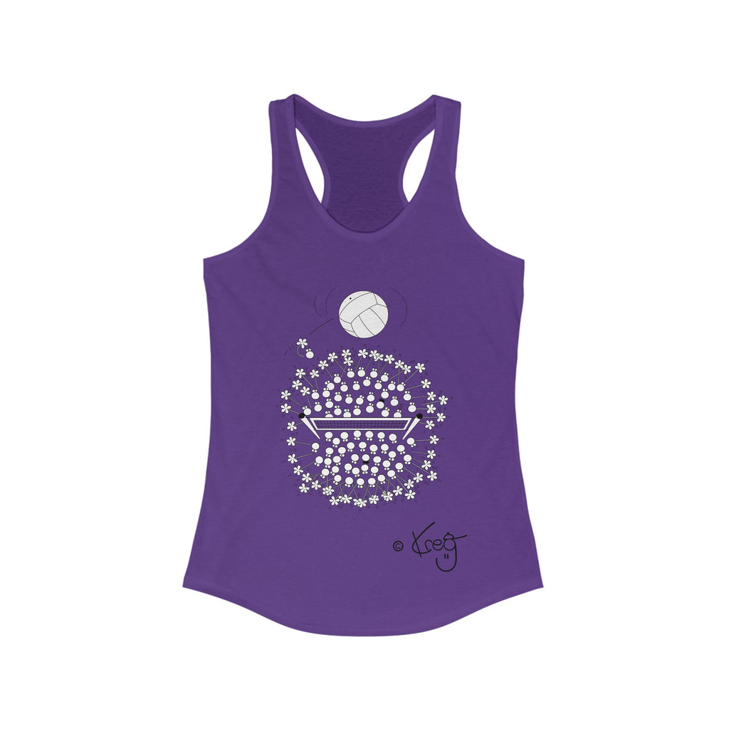 VOLLEYBALL FUN,Women's Ideal Racerback Tank