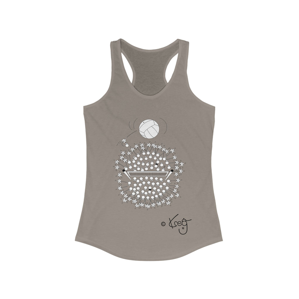 VOLLEYBALL FUN,Women's Ideal Racerback Tank