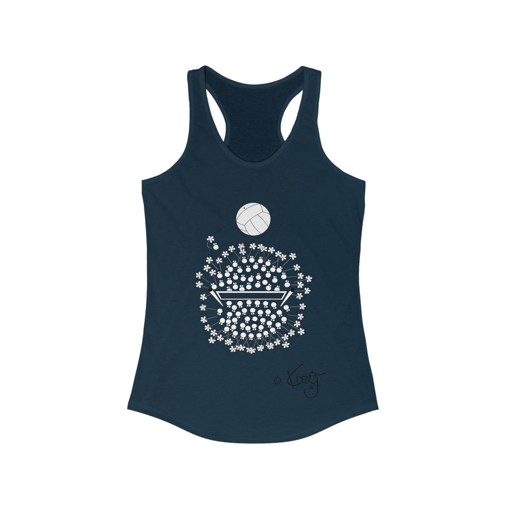 VOLLEYBALL FUN,Women's Ideal Racerback Tank