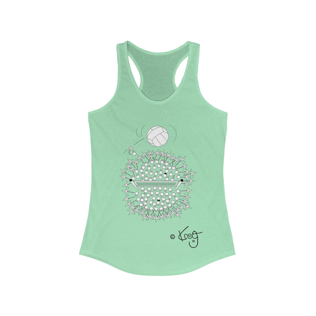 VOLLEYBALL FUN,Women's Ideal Racerback Tank
