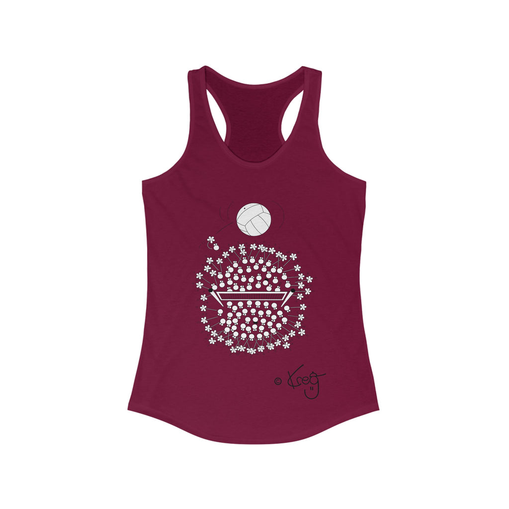 VOLLEYBALL FUN,Women's Ideal Racerback Tank
