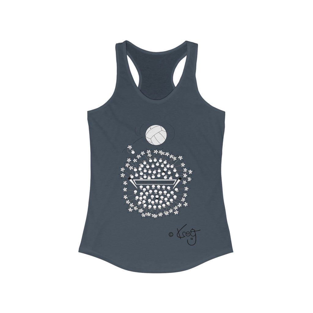 VOLLEYBALL FUN,Women's Ideal Racerback Tank
